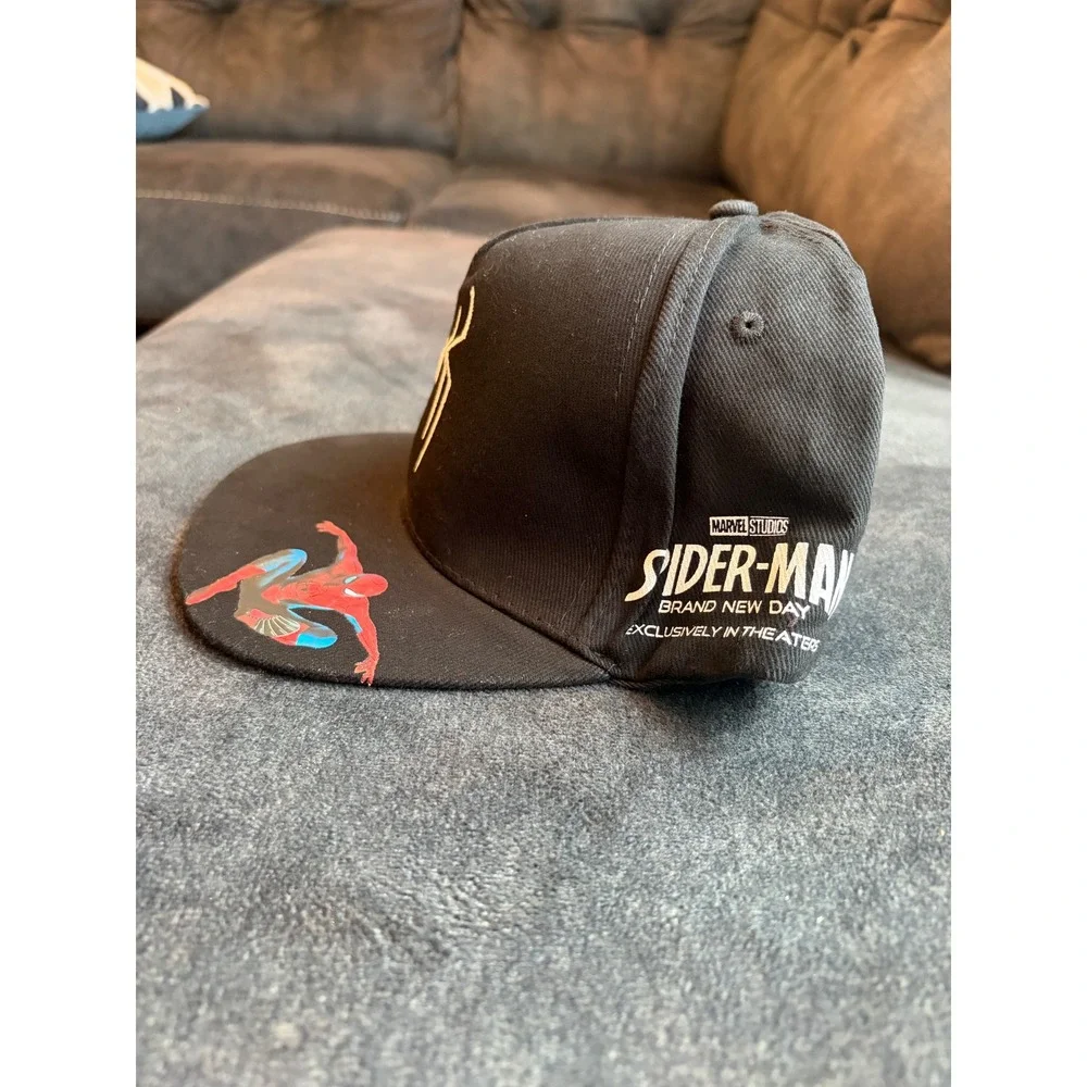 Marvel Spider-Man Brand New Day Little Caesars Promo Snapback Hat Black Cap - Picture 5 of 8